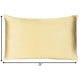 Gold Dreamy Set Of 2 Silky Satin Standard Pillowcases