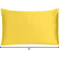 Lemon Dreamy Set Of 2 Silky Satin Standard Pillowcases