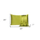 Lemongrass Dreamy Set Of 2 Silky Satin Standard Pillowcases