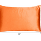 Orange Dreamy Set Of 2 Silky Satin Standard Pillowcases