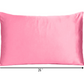 Set Of Two Pink Rose Dreamy Silky Satin Standard Pillowcases