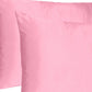 Set Of Two Pink Rose Dreamy Silky Satin Standard Pillowcases