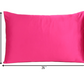 Fuchsia Dreamy Set Of 2 Silky Satin Standard Pillowcases