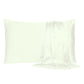 Ivory Dreamy Set Of 2 Silky Satin Standard Pillowcases