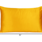 Goldenrod Dreamy Set Of 2 Silky Satin Standard Pillowcases