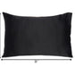 Black Dreamy Set Of 2 Silky Satin Queen Pillowcases