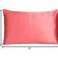 Coral Dreamy Set Of 2 Silky Satin Queen Pillowcases