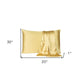 Gold Dreamy Set Of 2 Silky Satin Queen Pillowcases