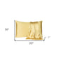Gold Dreamy Set Of 2 Silky Satin Queen Pillowcases