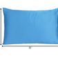 Bright Blue Dreamy Set Of 2 Silky Satin Queen Pillowcases