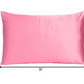 Pink Rose Dreamy Set Of 2 Silky Satin Queen Pillowcases