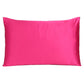 Two Piece Fuchsia Satin And Satin Pillowcases Envelope