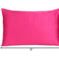 Two Piece Fuchsia Satin And Satin Pillowcases Envelope