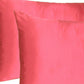 Poppy Red Dreamy Set Of 2 Silky Satin Queen Pillowcases