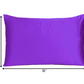 Set of Two Bright Purple Dreamy Silky Satin Queen Pillowcases