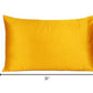 Goldenrod Dreamy Set Of 2 Silky Satin Queen Pillowcases