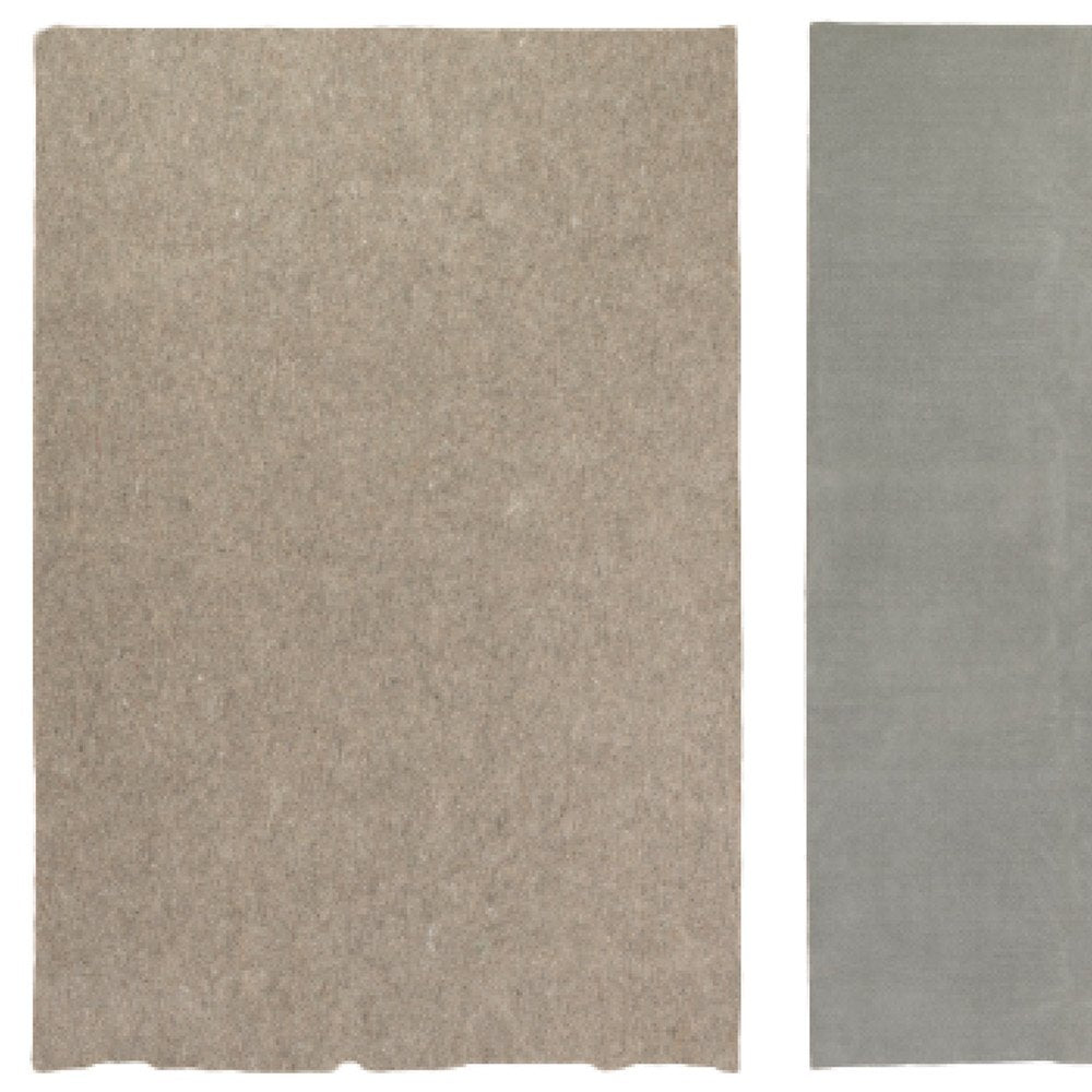 8' Round Gray Non Slip Rug Pad