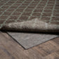 8' Round Gray Non Slip Rug Pad