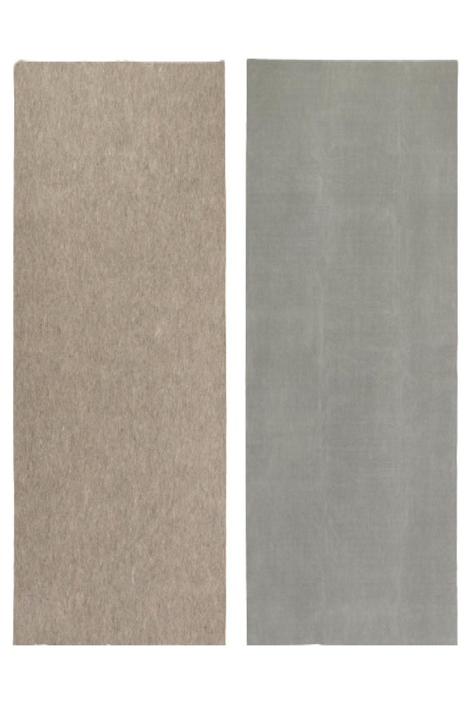 8' Round Gray Non Slip Rug Pad