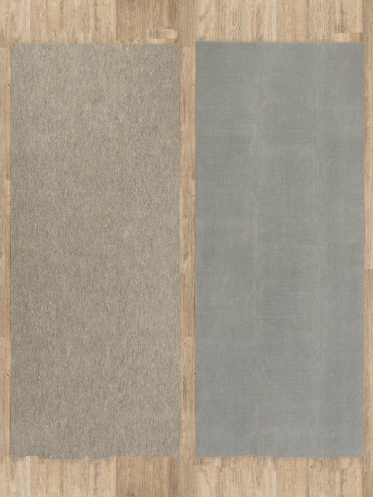 8' Round Gray Non Slip Rug Pad