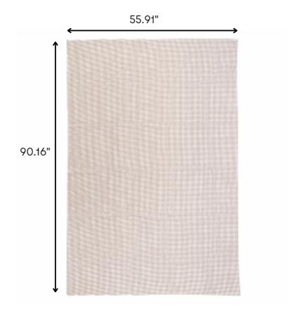 2' x 3' Brown Non Slip Indoor Outdoor Rug Pad