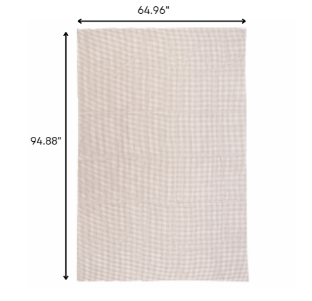 2' x 3' Brown Non Slip Indoor Outdoor Rug Pad