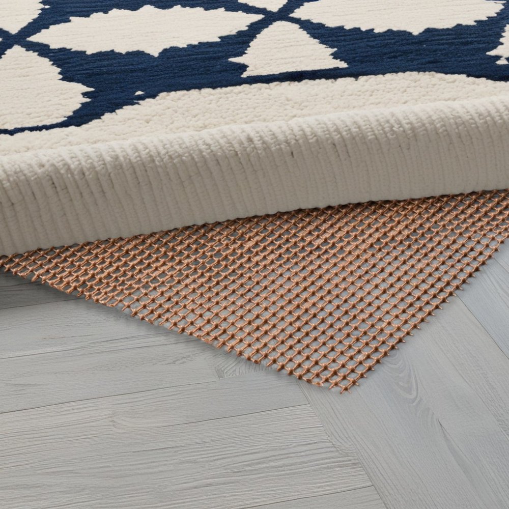 2' x 3' Brown Non Slip Indoor Outdoor Rug Pad