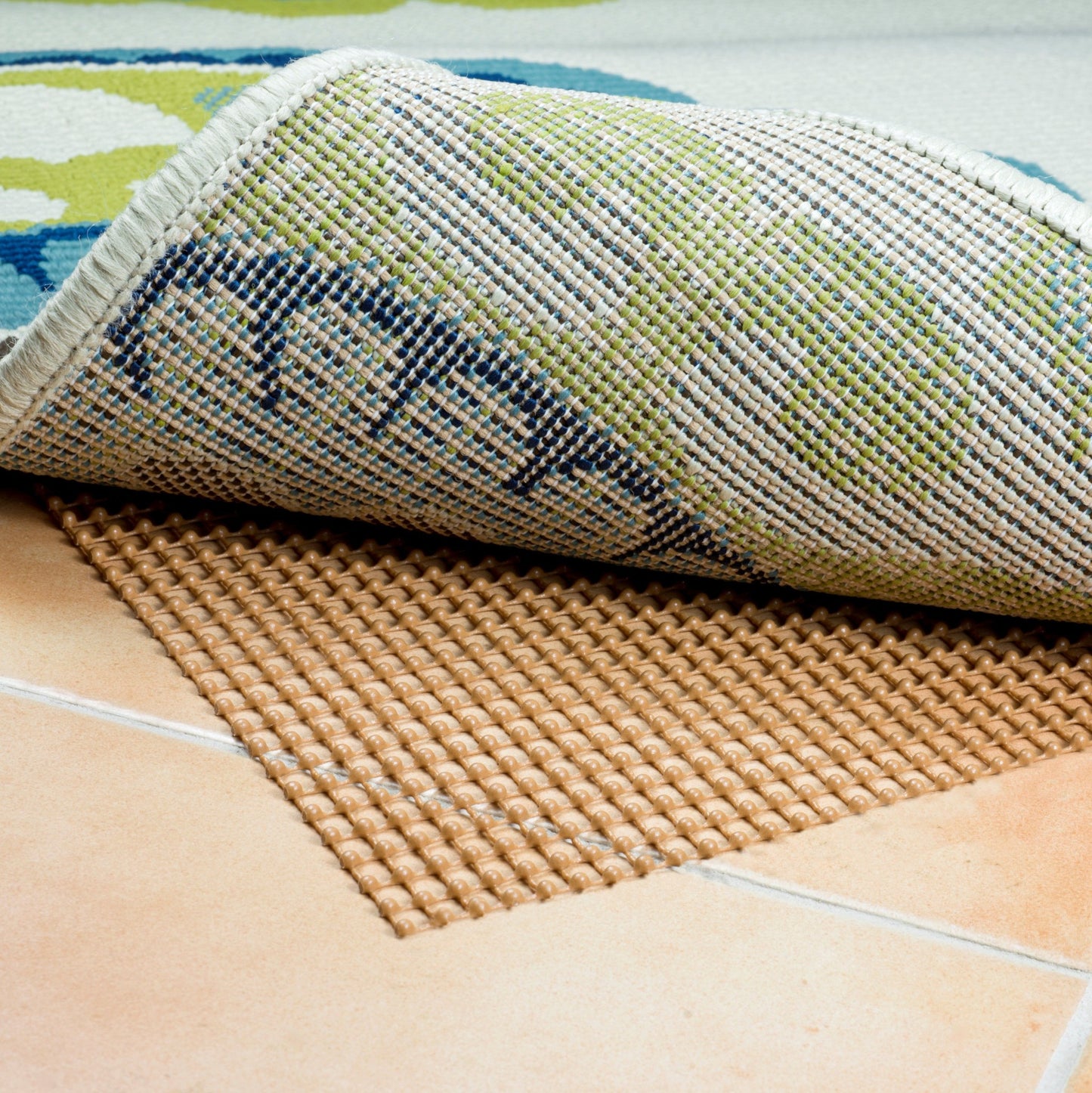 2' x 3' Brown Non Slip Indoor Outdoor Rug Pad