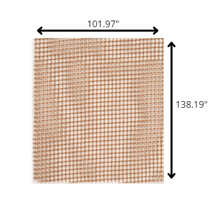 2' x 3' Brown Non Slip Indoor Outdoor Rug Pad