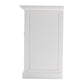 57" White Solid Wood Three Drawer Sideboard
