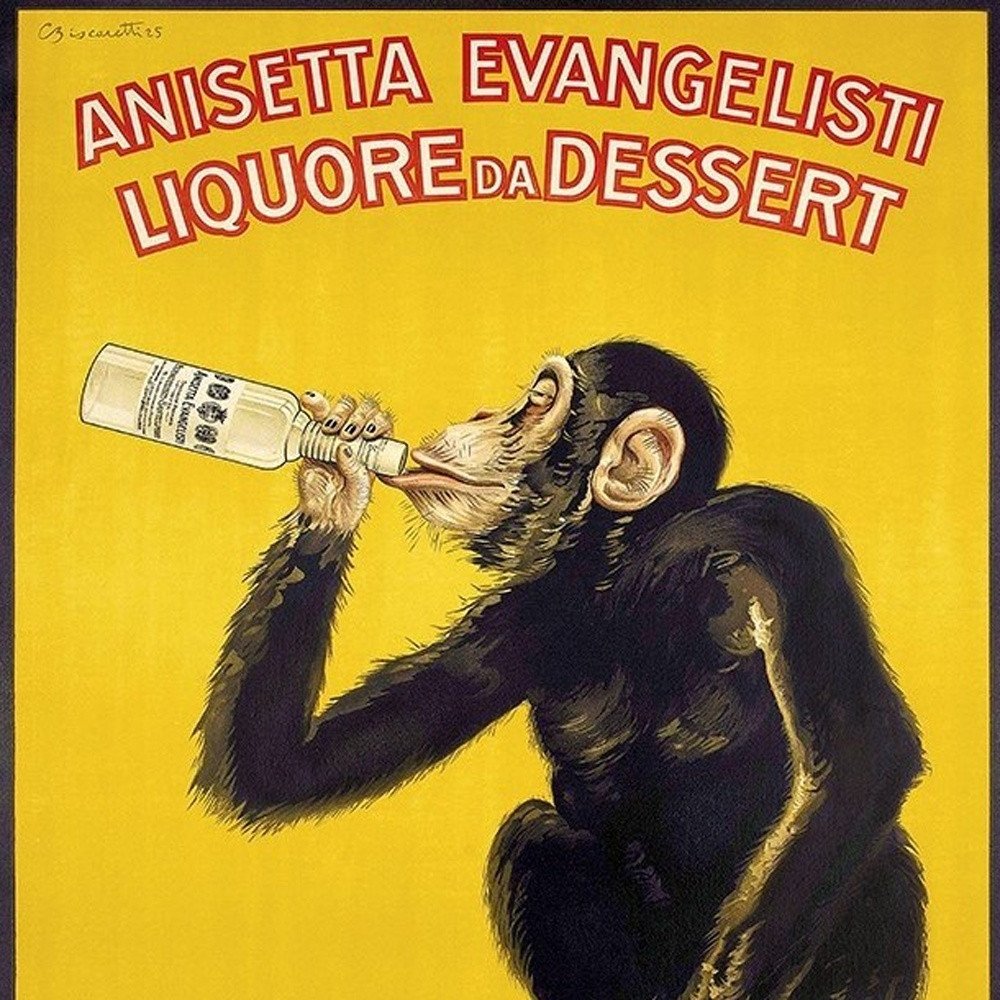 Anisetta Evangelisti Italian Liquor Unframed Print Wall Art