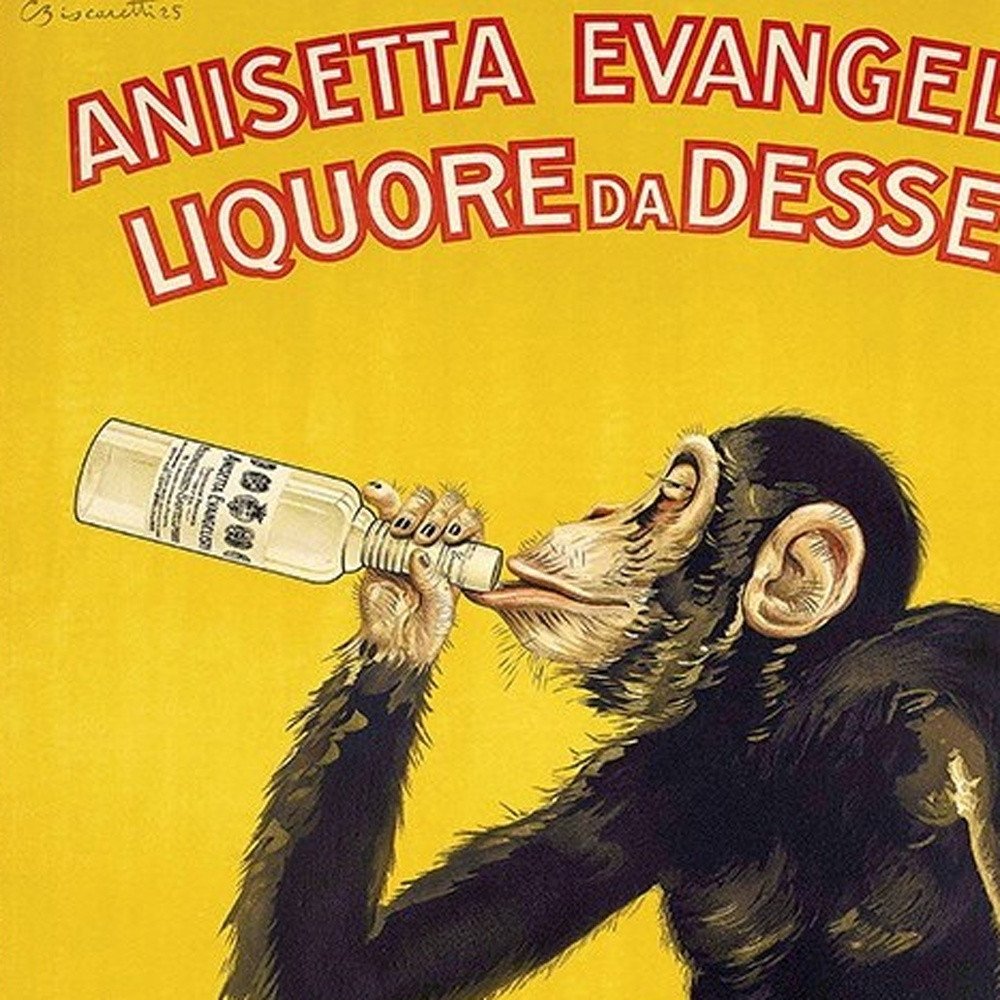 Anisetta Evangelisti Italian Liquor Unframed Print Wall Art