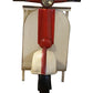 Rustic Red And Vanilla Scooter Cabinet