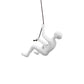 6" X 3" White Resin Climbing Man Hanging Dimensional Sculpture
