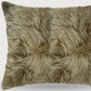 18" Taupe Sheepskin Throw Pillow