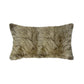 Taupe Natural Sheepskin Lumbar Pillow