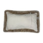Taupe Natural Sheepskin Lumbar Pillow