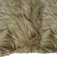 Taupe Natural Sheepskin Lumbar Pillow