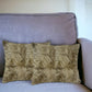 Set of Two 18" Taupe Sheepskin Throw Pillows