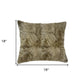 Set of Two 18" Taupe Sheepskin Throw Pillows