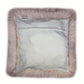 Set Of Two  Blush Natural Sheepskin Square Pillows
