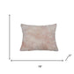 Set Of Two  Blush Natural Sheepskin Square Pillows