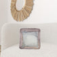 Set Of Two  Blush Natural Sheepskin Square Pillows