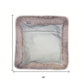 Set Of Two  Blush Natural Sheepskin Square Pillows