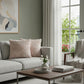 Set Of Two  Blush Natural Sheepskin Square Pillows