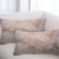 Set of Two 12" X 20" Blush Cowhide Throw Pillow
