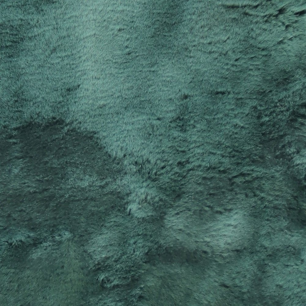 Emerald Faux Fur Solid Color Plush Throw