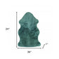 36" X 24" Emerald Faux Fur Plush Throw Blanket