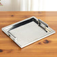 18" Silver Stainless Steel Serving Tray