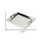 18" Silver Stainless Steel Serving Tray